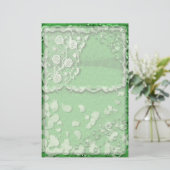 Emerald Dreams Junk Journal Style Trompe L'oeil Briefpapier (Stehend Vorderseite)