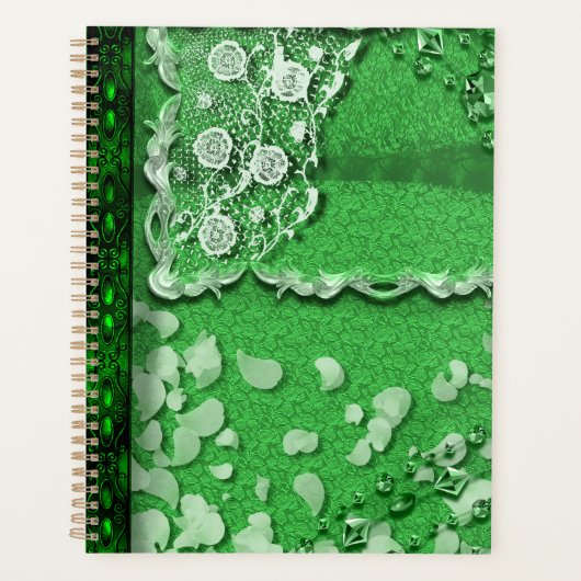 Emerald Dreams Trompe L'oeil Junk Journal Stil Planer (Vorderseite)