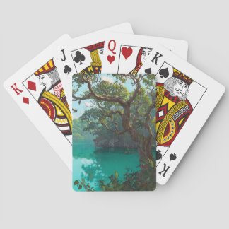 Emerald-Dschungel-Lagune-Spielkarten Spielkarten