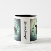 "Emerald-Dschungelschatten" Zweifarbige Tasse (Mittel)