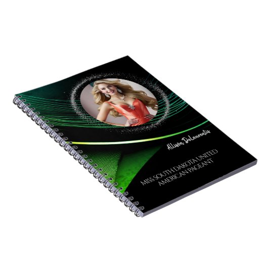 Emerald Dust Custom Pageant Probe Notebook Notizblock (Rechte Seite)