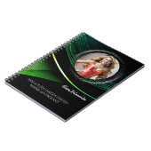 Emerald Dust Custom Pageant Probe Notebook Notizblock (Linke Seite)