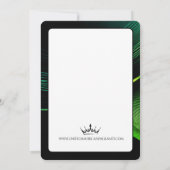 Emerald Dust Premium Pageant Promo Card Einladung (Rückseite)
