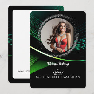 Emerald Dust Premium Pageant Promo Karte