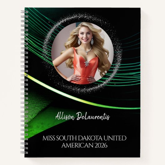Emerald Dust Ultimate Pageant Checklist Notebook Notizblock (Vorderseite)