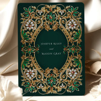 Emerald Elegance und Antique Gold Wedding