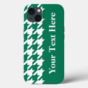 Emerald Elegant-Hahnentrittmuster mit benutzerdefi Case-Mate iPhone Hülle
