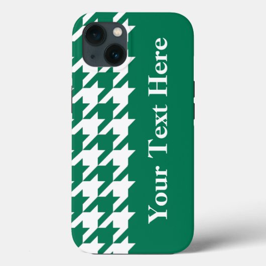 Emerald Elegant-Hahnentrittmuster mit benutzerdefi Case-Mate iPhone Hülle (Rückseite)