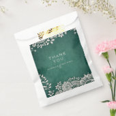 Emerald elegante Vintage Spitze rustikale Gastgesc Geschenktütchen (Versiegelt)