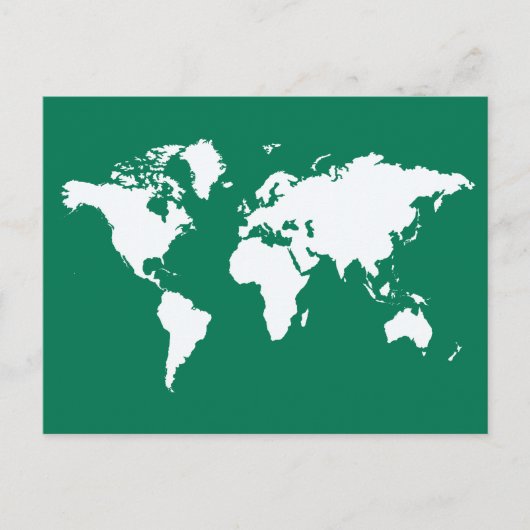Emerald Elegante World Postkarte (Vorderseite)