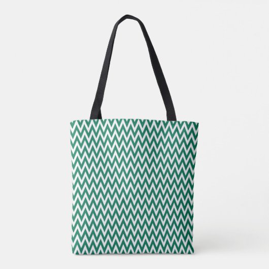 Emerald Elegantes Zickzack Design mit Monogramm Tasche (Rückseite)