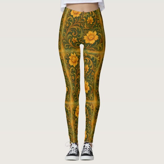 Emerald Enclave™ MaelstroMedia Botanische Revoluti Leggings (Vorderseite)