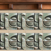 Emerald Enigma Abstrakte Keramik Tile Fliese