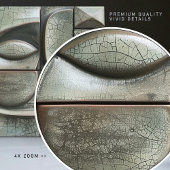 Emerald Enigma Abstrakte Keramik Tile Fliese