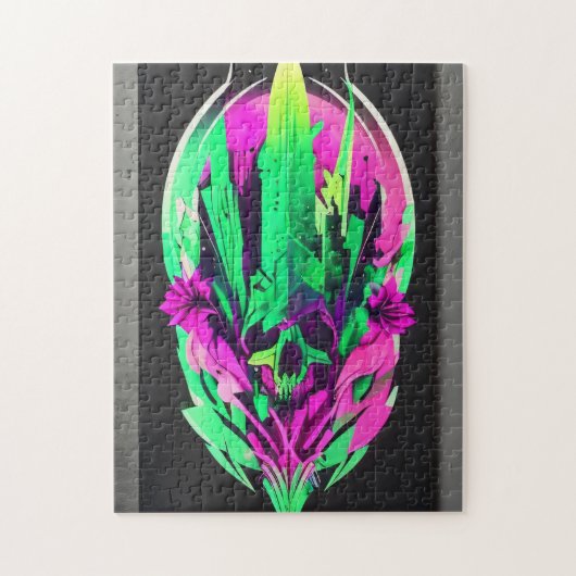 Emerald Enigma Skull Puzzle - 252 Stück (Vertikal)