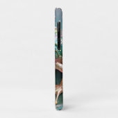 "Emerald Essence: Green Frog in Fraktal Art" Case-Mate iPhone Hülle (Hinten/Links)