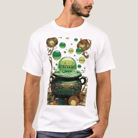 Emerald Excuses Cauldron Graphic Tee (Vorderseite)