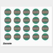 Emerald Extravagant Lattice Danke Stickers (Blatt)