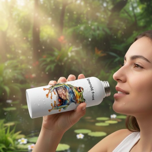 Emerald Eye Rainforest Frog Trinkflasche