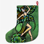 Emerald Fairy Großer Weihnachtsstrumpf (Rückseite)