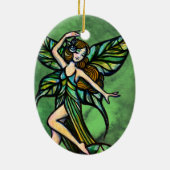 Emerald Fairy Keramik Ornament (Hinten)