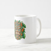 Emerald-Farn-Tiki-Kaffeetasse Kaffeetasse (VorderseiteRechts)