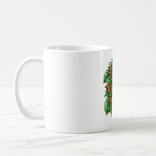 Emerald-Farn-Tiki-Kaffeetasse Kaffeetasse (Links)