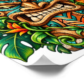 Emerald-Farn-Tiki-Plakat Poster (Ecke)