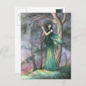 Emerald Fee Fantasy Fairy Postcard Postkarte (Vorne/Hinten)