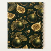 Emerald Fig Planner Cover Gold Botanical Accents  Planer (Rückseite)