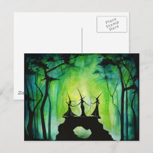 Emerald Fire Postkarte (Vorne/Hinten)