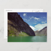 Emerald Fjord Dream Postcard Postkarte (Vorne/Hinten)