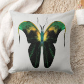 Emerald Flame Butterfly – Surreal Nature Form Kissen (Decke)