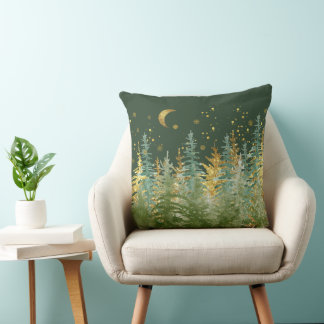 Emerald Forest Luxe Accent Pillow Kissen