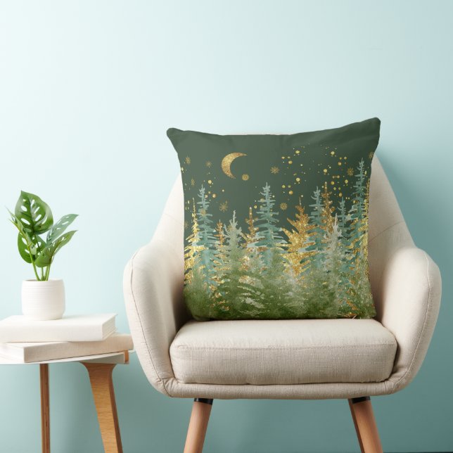 Emerald Forest Luxe Accent Pillow Kissen (Stuhl )