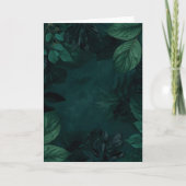 Emerald Forest Mood – Deep Green Botanical Design Karte (Vorderseite)