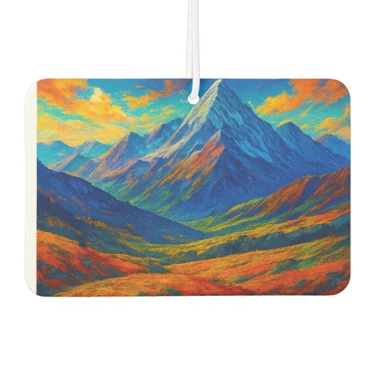 Emerald Forest Watercolor  Autolufterfrischer (Vorderseite)