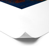 Emerald Forest Watercolor Canvas Poster (Ecke)