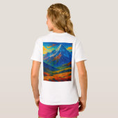 Emerald Forest Watercolor Canvas T-Shirt (Schwarz voll)
