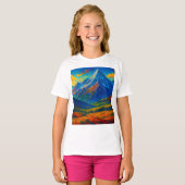 Emerald Forest Watercolor Canvas T-Shirt (Vorne ganz)