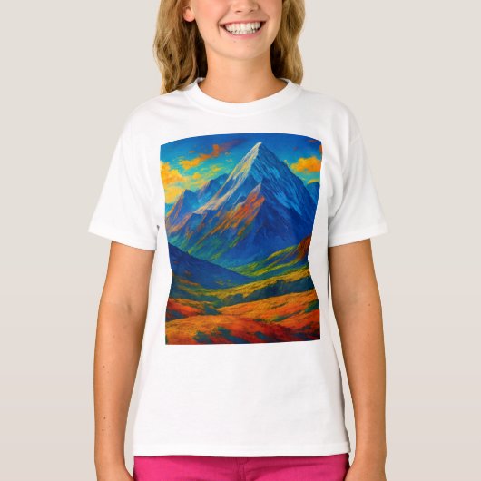 Emerald Forest Watercolor Canvas T-Shirt (Vorderseite)