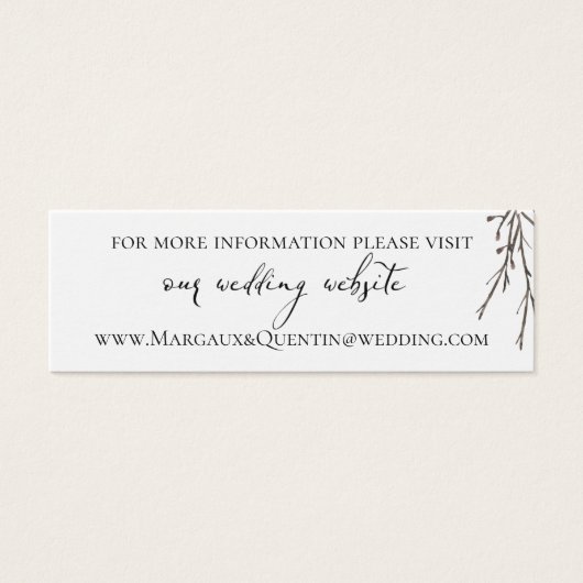 Emerald Forest Wedding Website (Vorderseite)