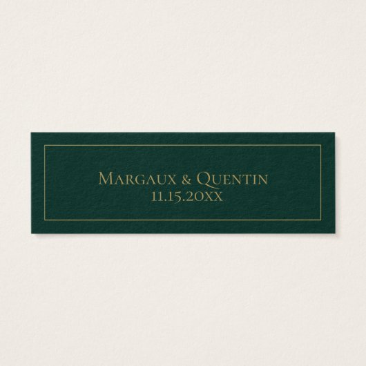 Emerald Forest Wedding Website (Rückseite)