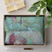 Emerald (Four Jewels), Alphonse Mucha Seidenpapier (Geschenk)