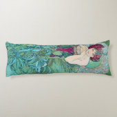 Emerald (Four Jewels), Alphonse Mucha Seitenschläferkissen (Rückseite)