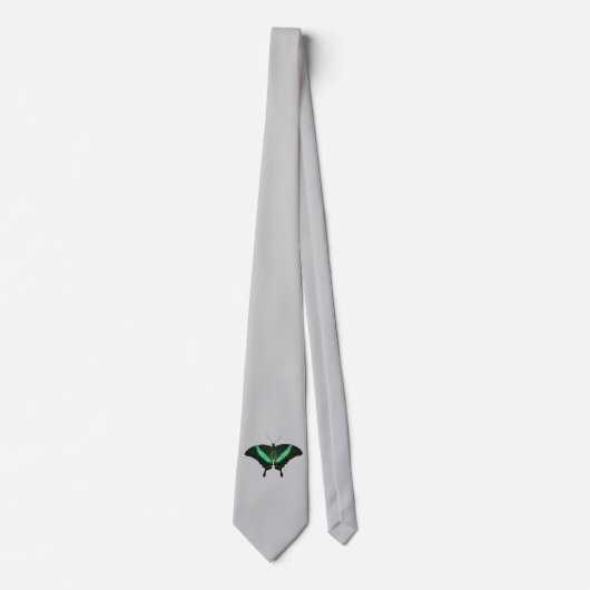 Emerald Frack Butterfly Krawatte (Light Gray) (Vorderseite)