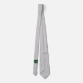 Emerald Frack Butterfly Krawatte (Light Gray) (Rückseite)