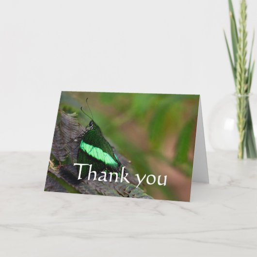 Emerald Frack vielen Dank Dankeskarte (Vorderseite)