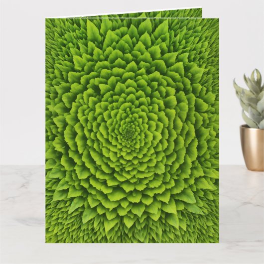 Emerald Fraktal Bloom Karte (Kleine Pflanze)