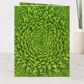 Emerald Fraktal Bloom Karte (Rückseite)